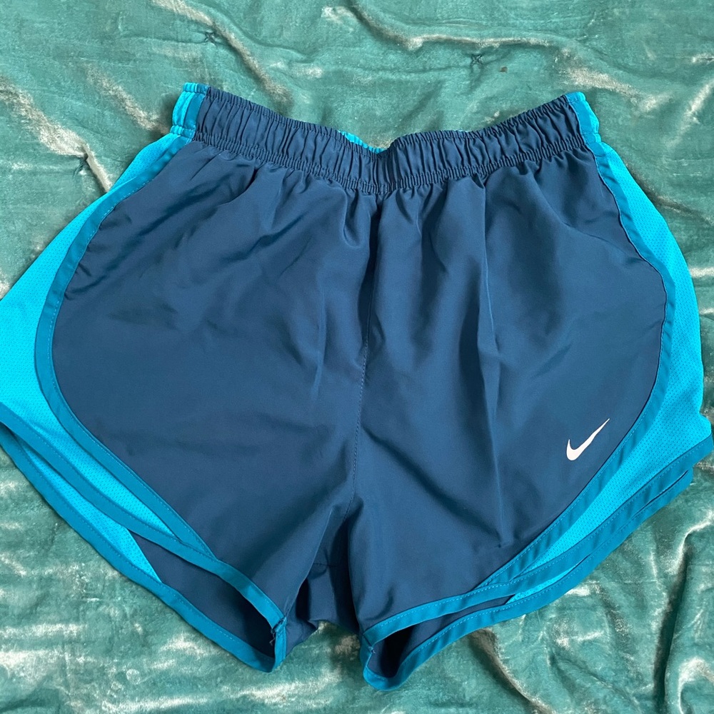 teal nike running shorts